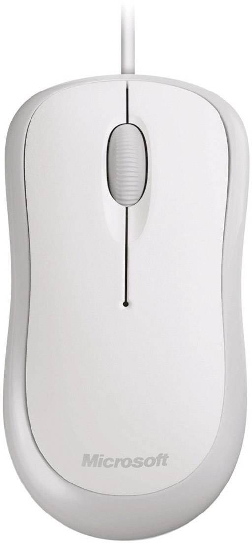 Souris optique Microsoft Basic blanc
