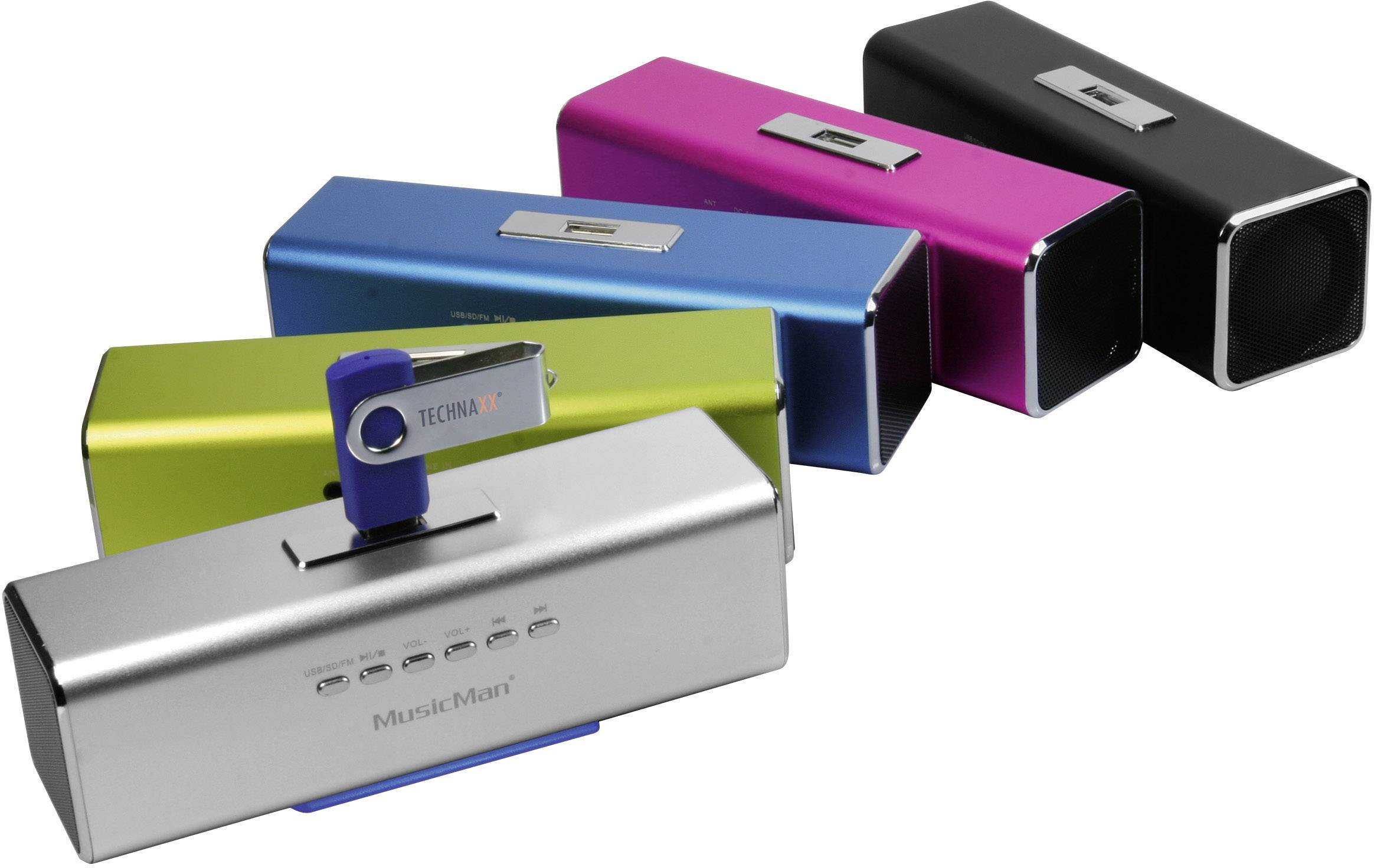 Enceinte portable 6 W Technaxx MusicMan MA Lautsprecher noir