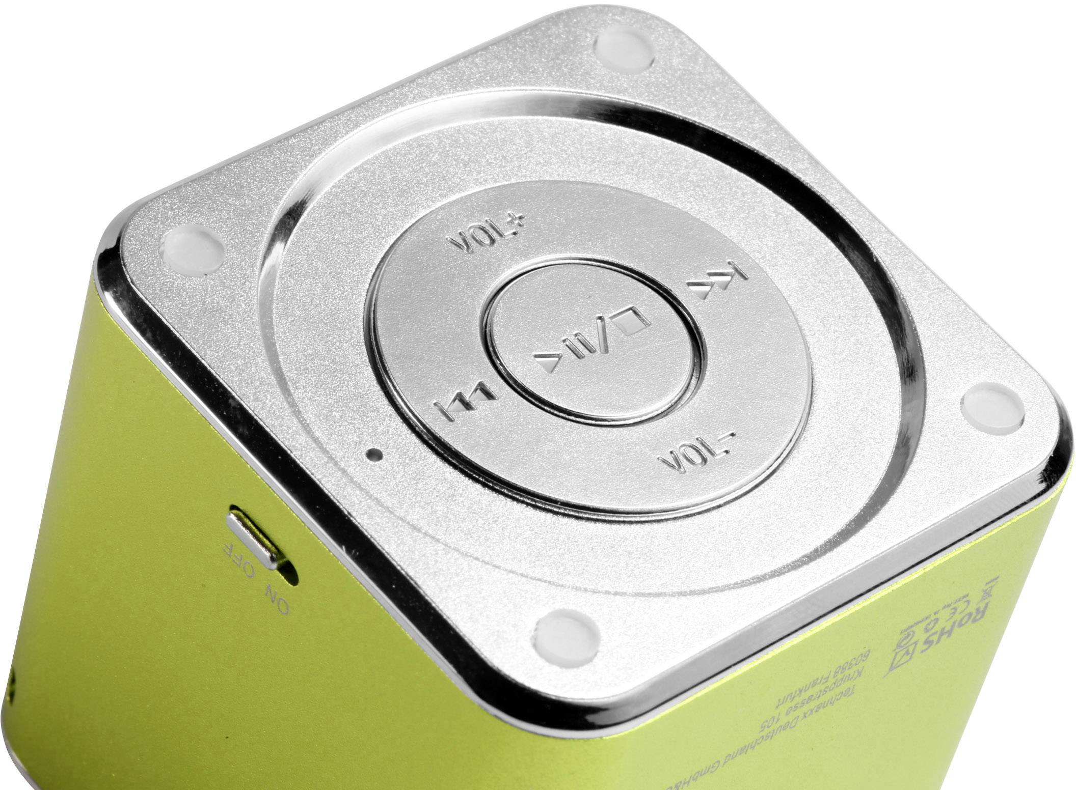 Enceinte portable 3 W Technaxx MusicMan Mini vert