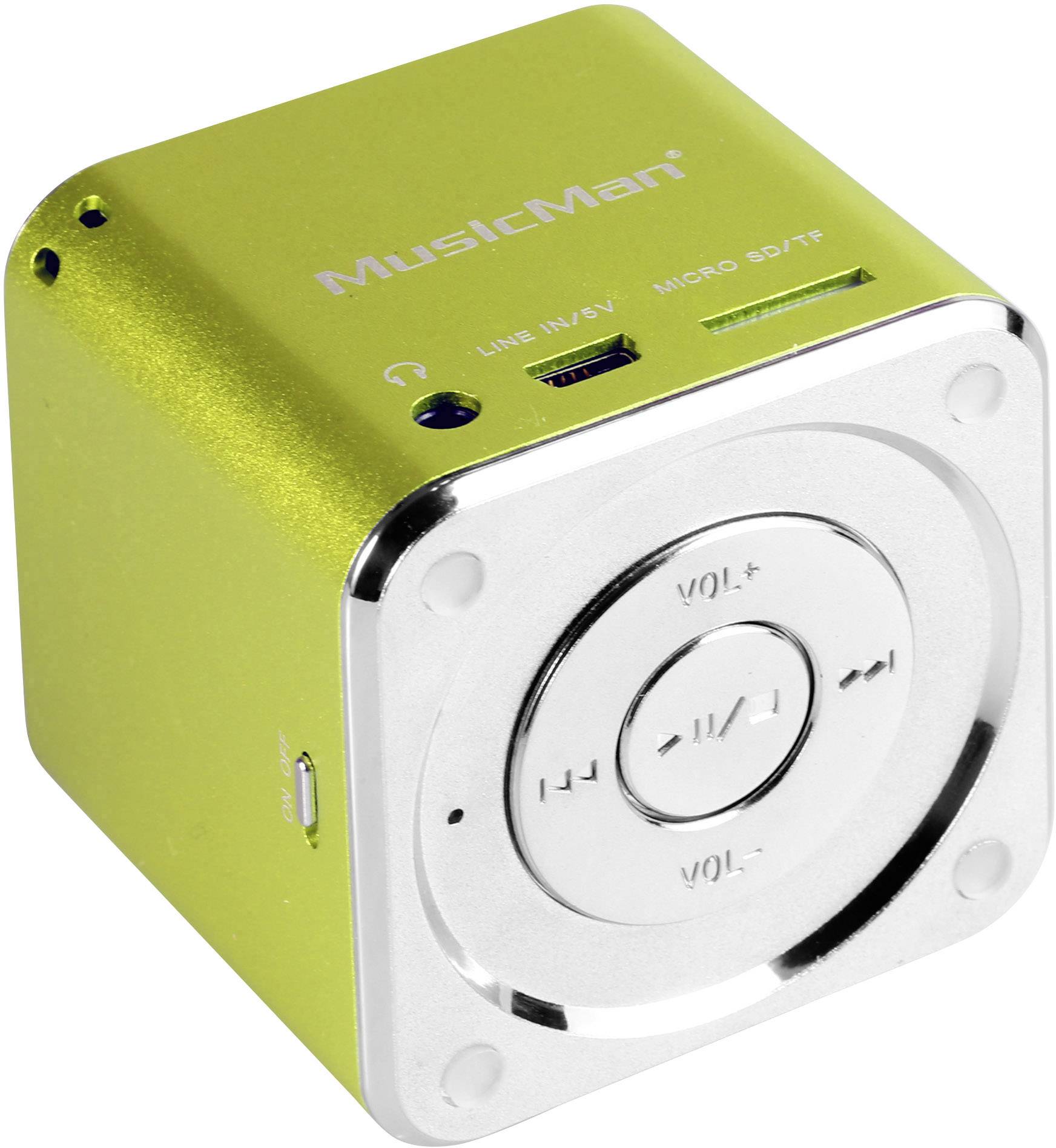 Enceinte portable 3 W Technaxx MusicMan Mini vert