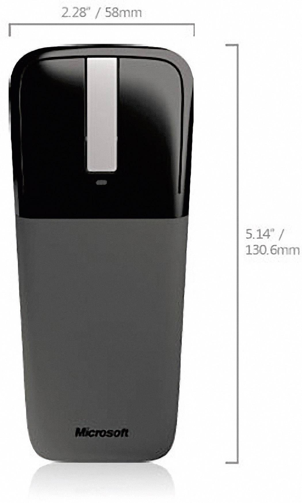 Souris optique Microsoft Arc Touch Mouse surface tactile noir