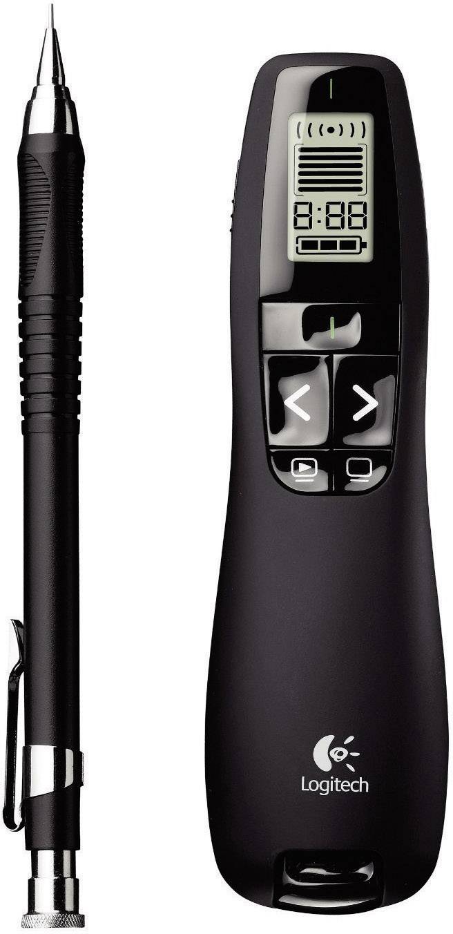 Télécommande de présentation Logitech R700 avec pointeur laser, Ecran intégré