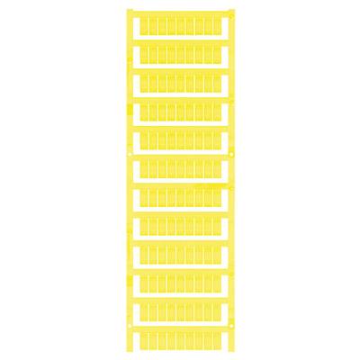Un nid à poules vertical en plastique jaune, doté de plusieurs fentes horizontales superposées pour la ponte des œufs.