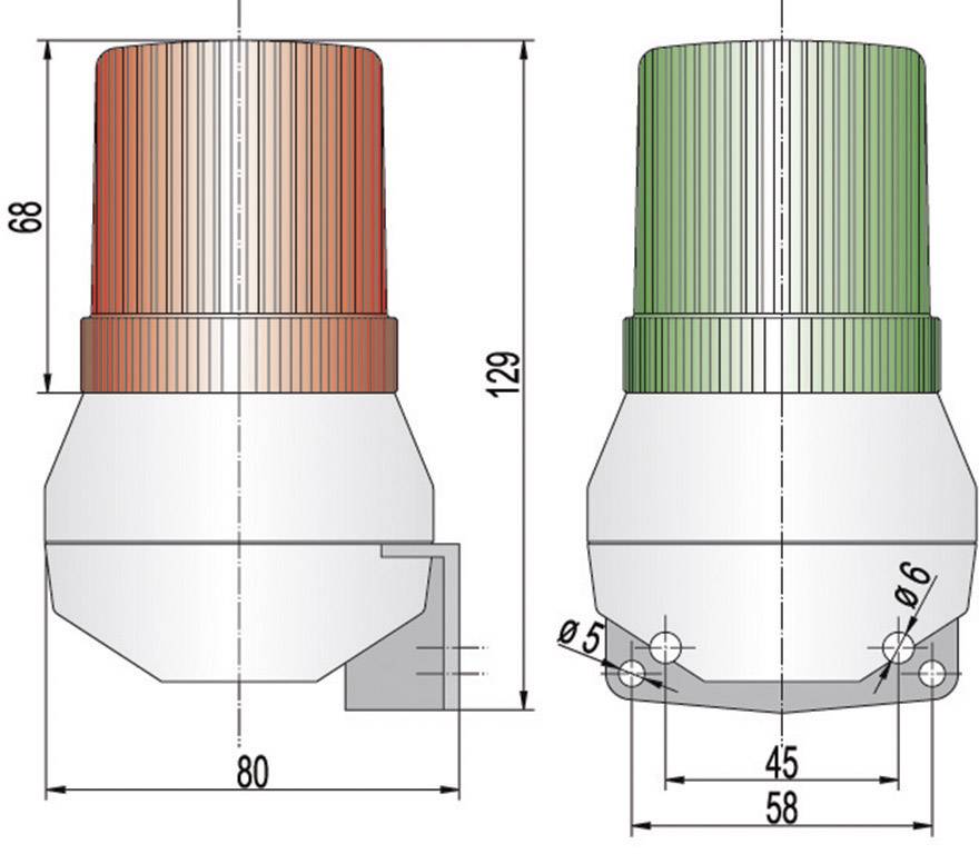 Générateur de signaux Auer Signalgeräte KDF 710 02C 113 230 - 240 V/AC flash, tonalité continue IP43 1 pc(s)