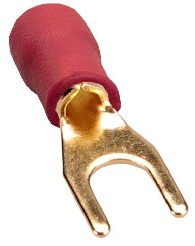 Sinuslive KSI-1,5 Cosse à fourche 1.50 mm² Ø du trou=1.5 mm partiellement isolé noir, rouge 10 pc(s)