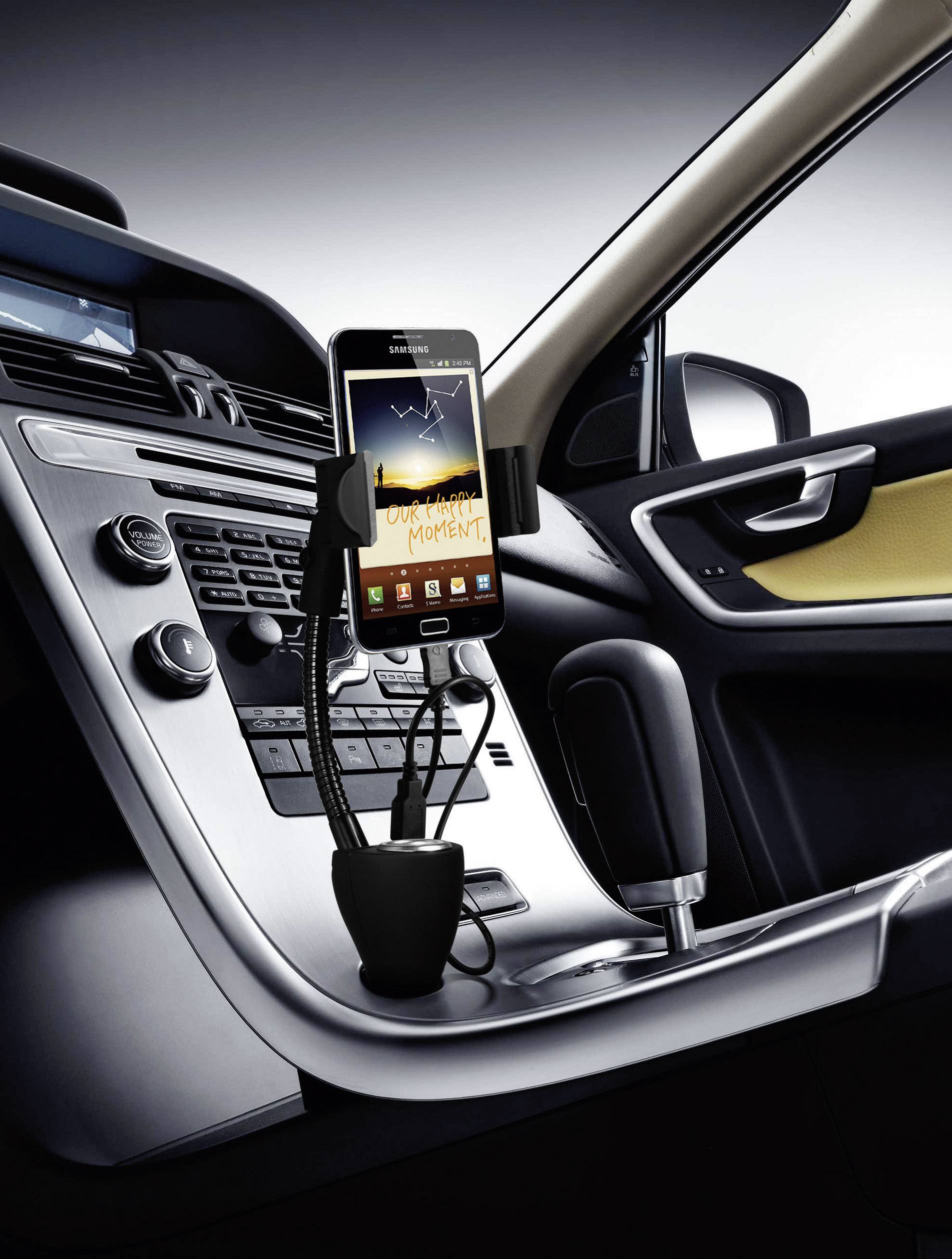 Support universel pour véhicule avec chargeur Technaxx TE06