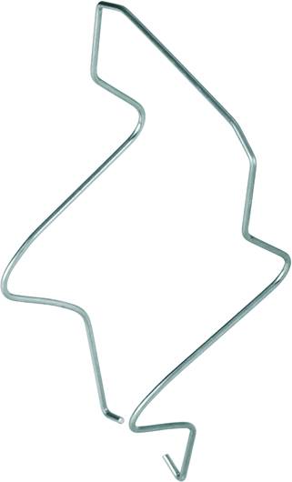 Un cintre métallique à la forme abstraite et ondulante, potentiellement destiné à des applications décoratives ou techniques spécifiques.
