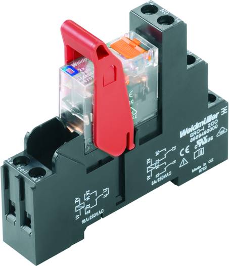 Module relais Weidmüller RCIKIT 24VDC 2CO LD/PB 8881610000-10 24 V/DC 8 A 2 inverseurs (RT) 10 pc(s)