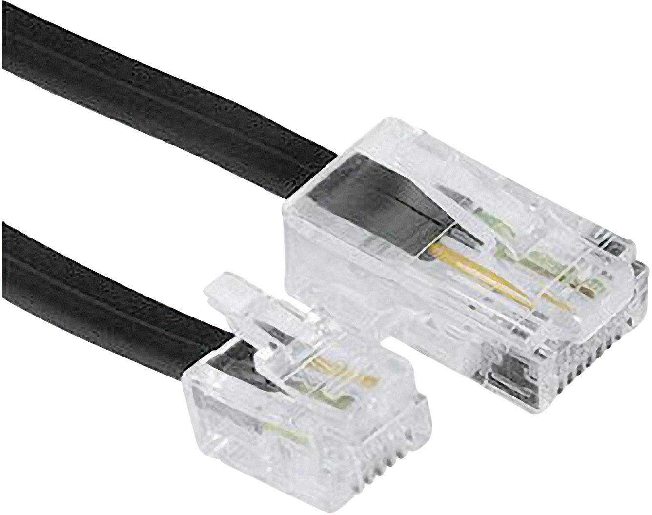 Câble de raccordement DSL RJ45 mâle 8P4C RJ11 mâle 6P4C 3.00 m