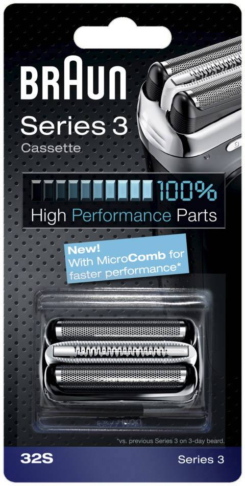 Tête de rasoir Braun 32S argent