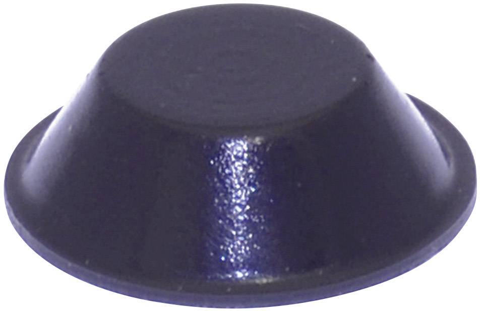 Pied d'appareil TOOLCRAFT PD2019SW autocollant, rond noir (Ø x H) 19 mm x 6 mm