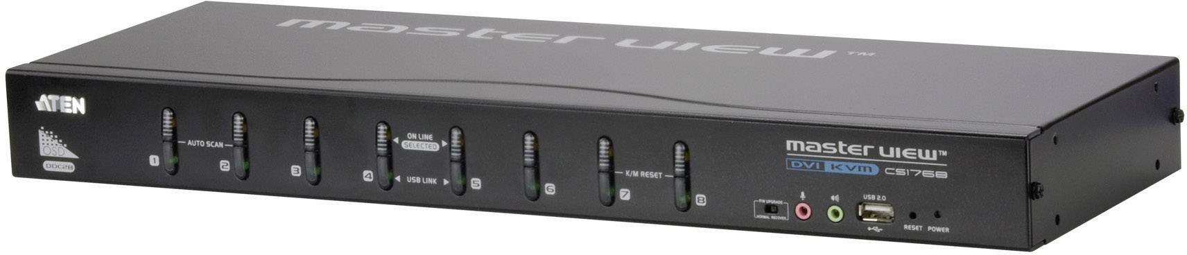 ATEN CS1768 8 ports Commutateur KVM DVI USB 2048 x 1536 Pixel