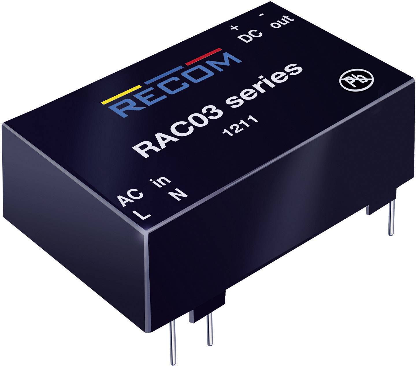 Alimentation CA/CC pour circuits imprimés RECOM RAC03-12SC 12 V/DC 0.25 A 3 W