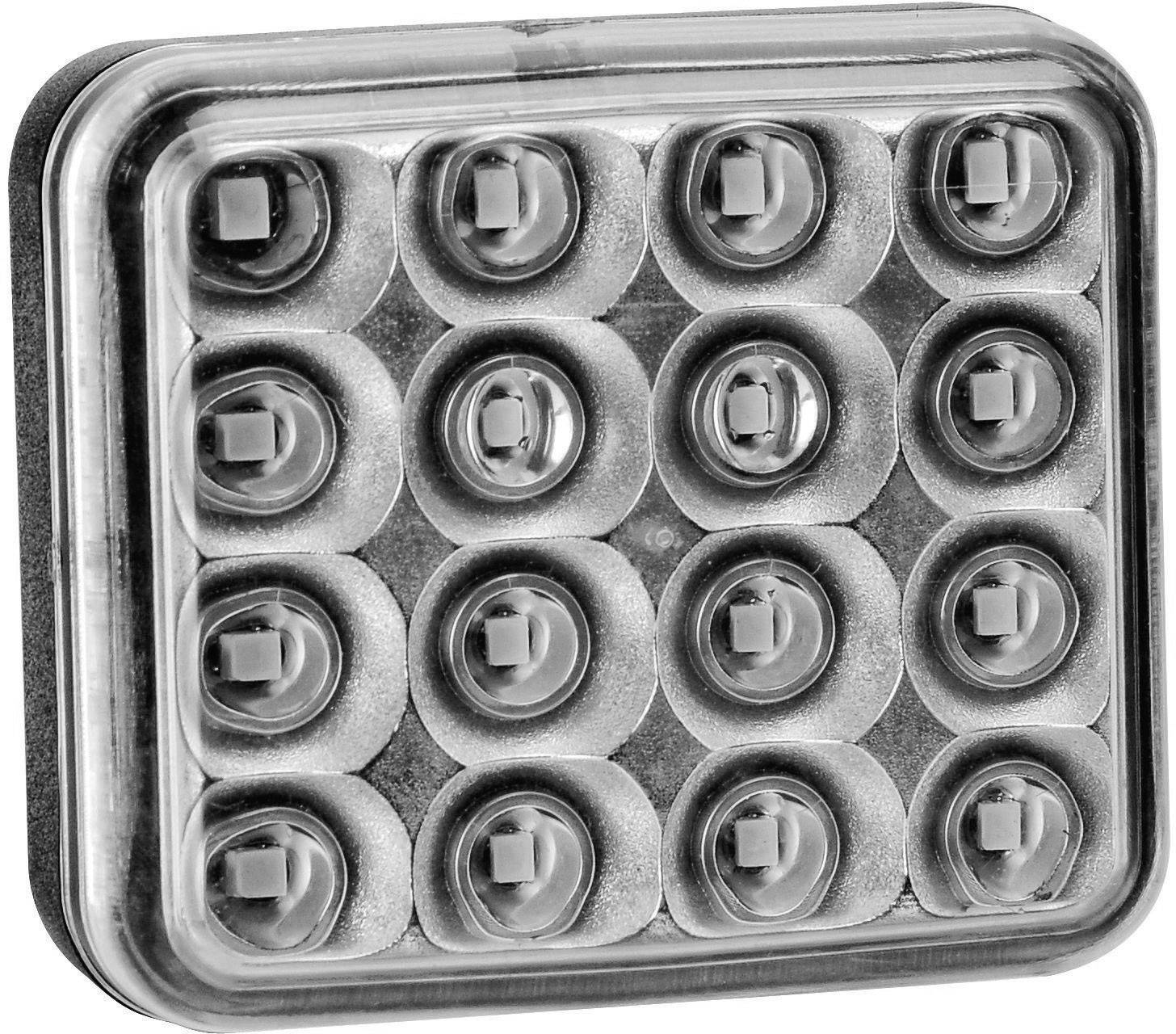 Feu de brouillard arrière arrière rouge Fristom 95040 verre transparent 12 V, 24 V, 36 V