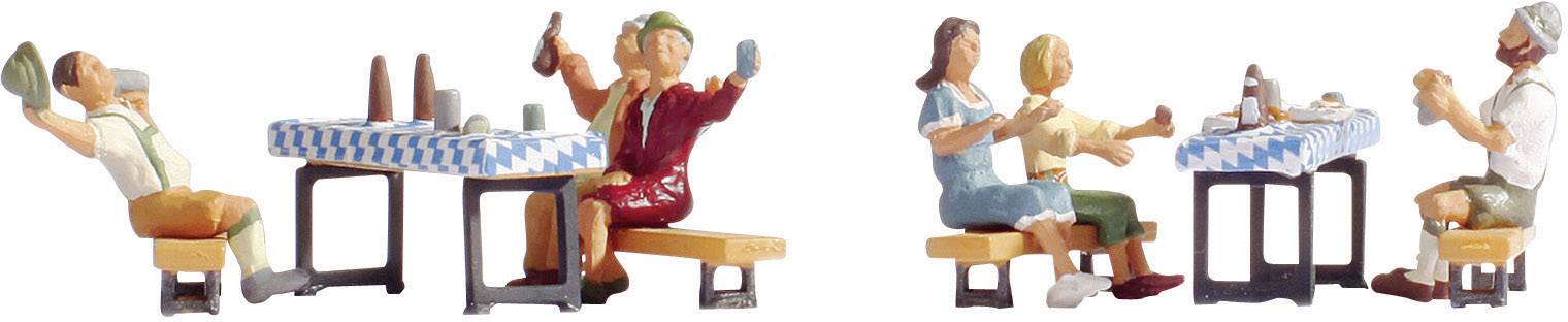 6 figurines de bar à bières H0 NOCH 15832