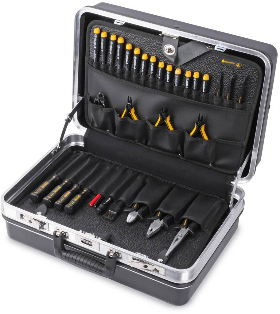 Bernstein Tools for Electronics EPA 6900 ESD Mallette à outils équipée 32 pièces (L x l x H) 460 x 310 x 165 mm