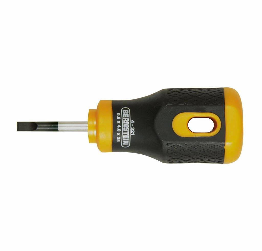 Bernstein Tools pour l'atelier Tournevis pour vis à fente Largeur de la lame: 4 mm Longueur de la lame: 25 mm