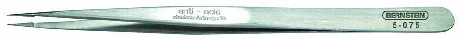 Bernstein Tools for Electronics 5-075 Pince brucelle CMS 60 SA Super-pointue 140 mm