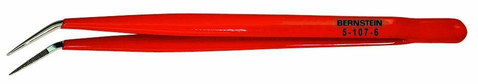 Bernstein Tools for Electronics 5-107-6 Pince brucelle isolée pointue, courbée 150 mm