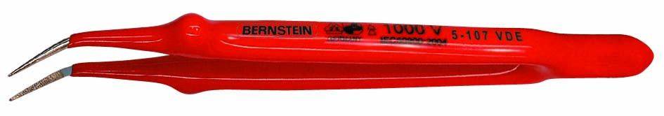 Bernstein Tools for Electronics 5-107 VDE Pince brucelle VDE pointue, courbée 150 mm