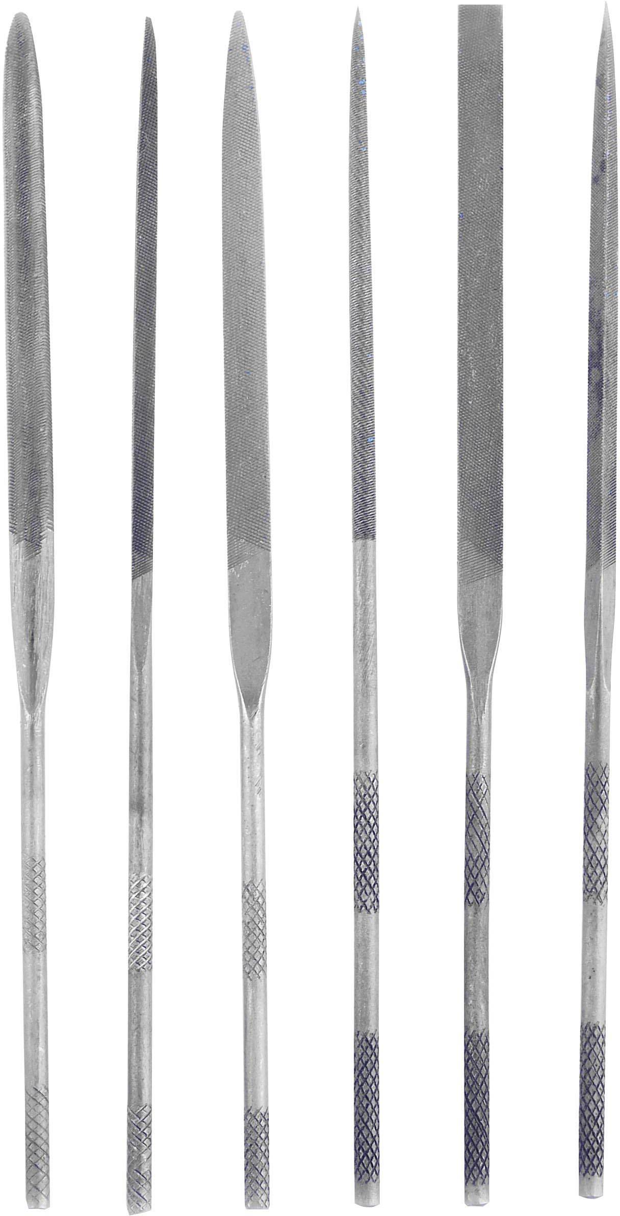 Lot de limes à aiguille, en étui plastique, 6 pièces Bernstein 5-210