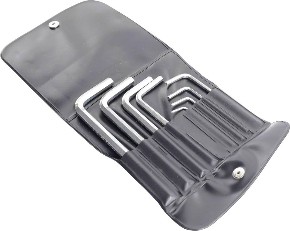 Bernstein Tools for Electronics 6 pans intérieurs Jeu de clés mâles coudées 1.5 mm, 2 mm, 2.5 mm, 3 mm, 4 mm, 5 mm, 5.5 mm, 6 mm