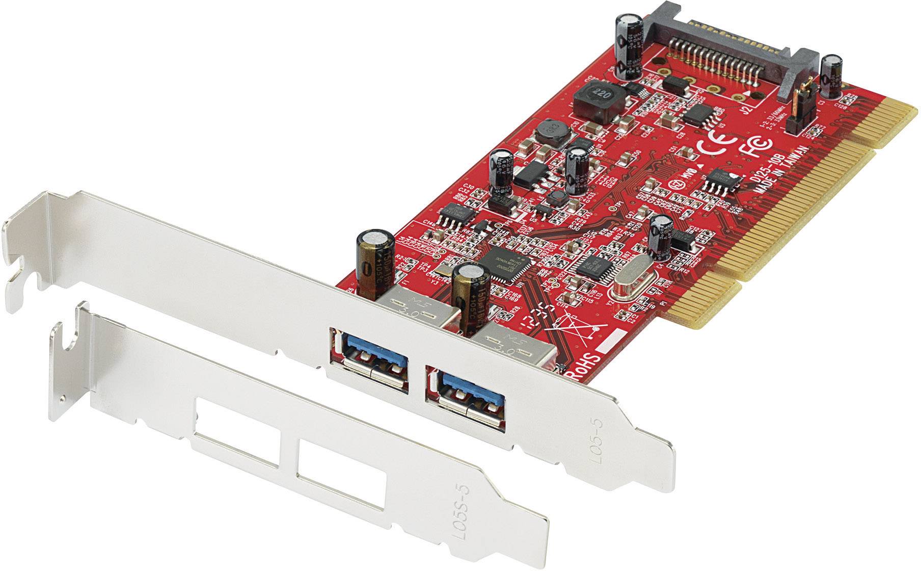 Renkforce 2 ports Carte contrôleur USB 3.0 USB-A PCI