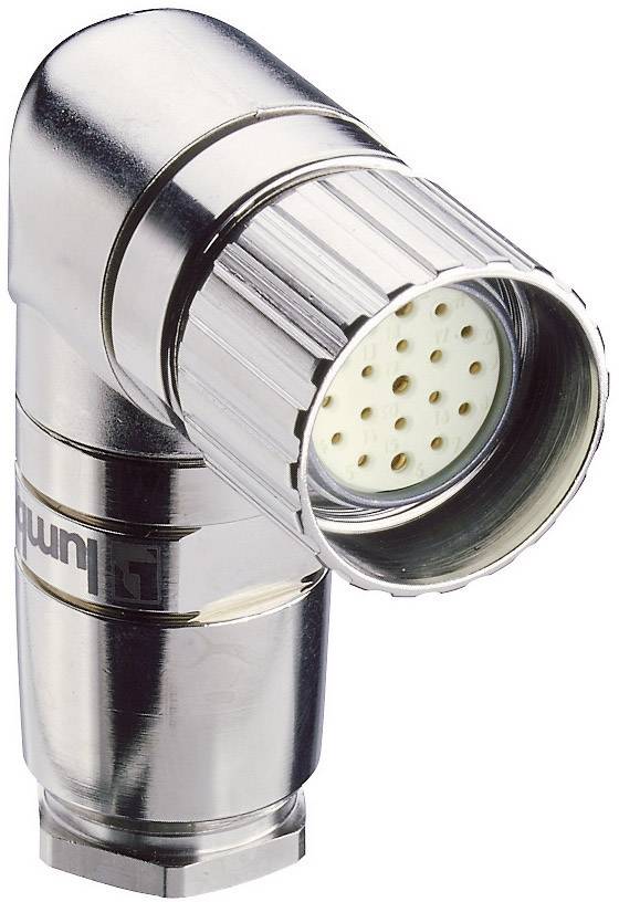 Connecteur circulaire M23 Lumberg Automation 2207 femelle, coudé Pôle: 19 nickel 1 pc(s)