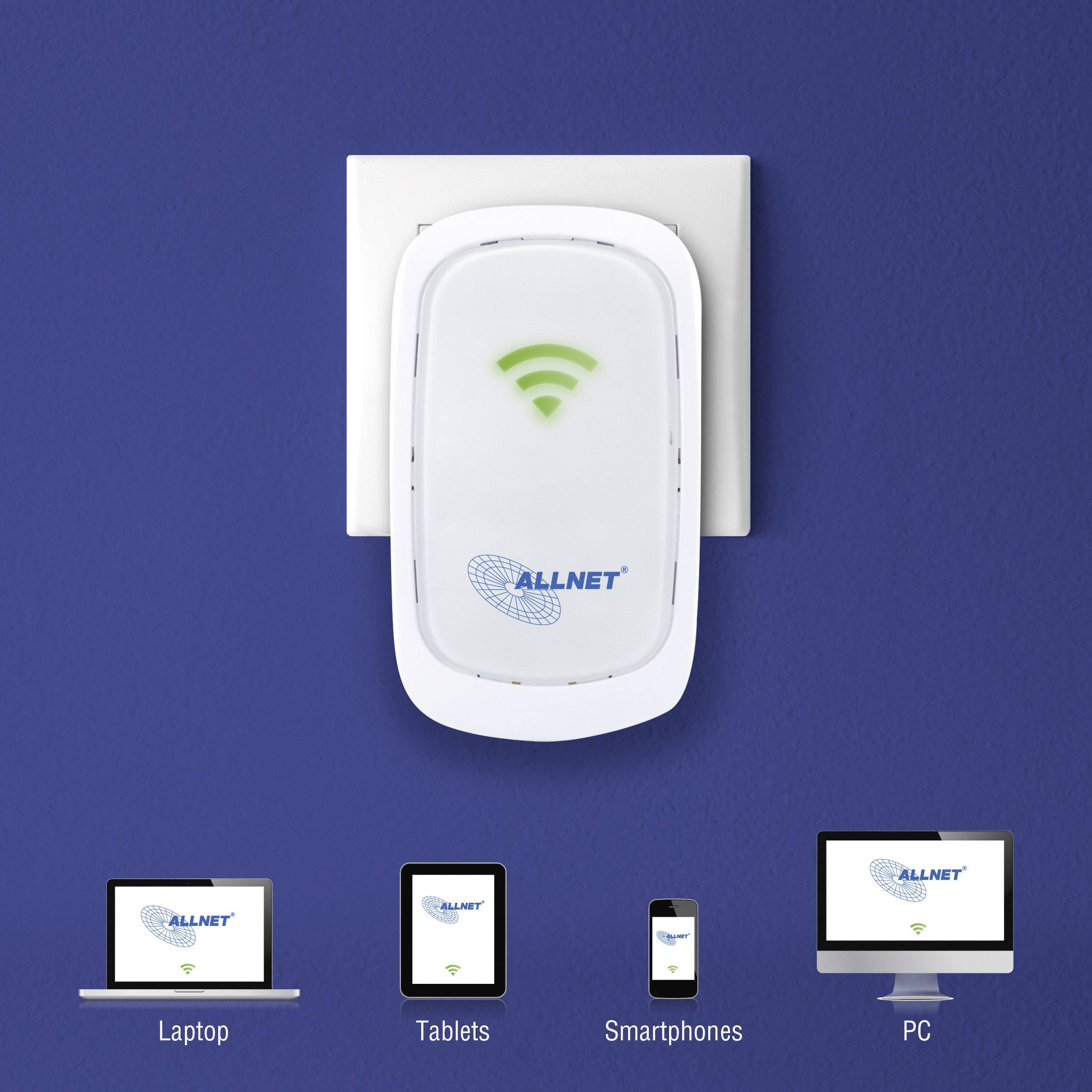 Répéteur Wi-Fi Allnet ALL0237R 300 MBit/s 2.4 GHz