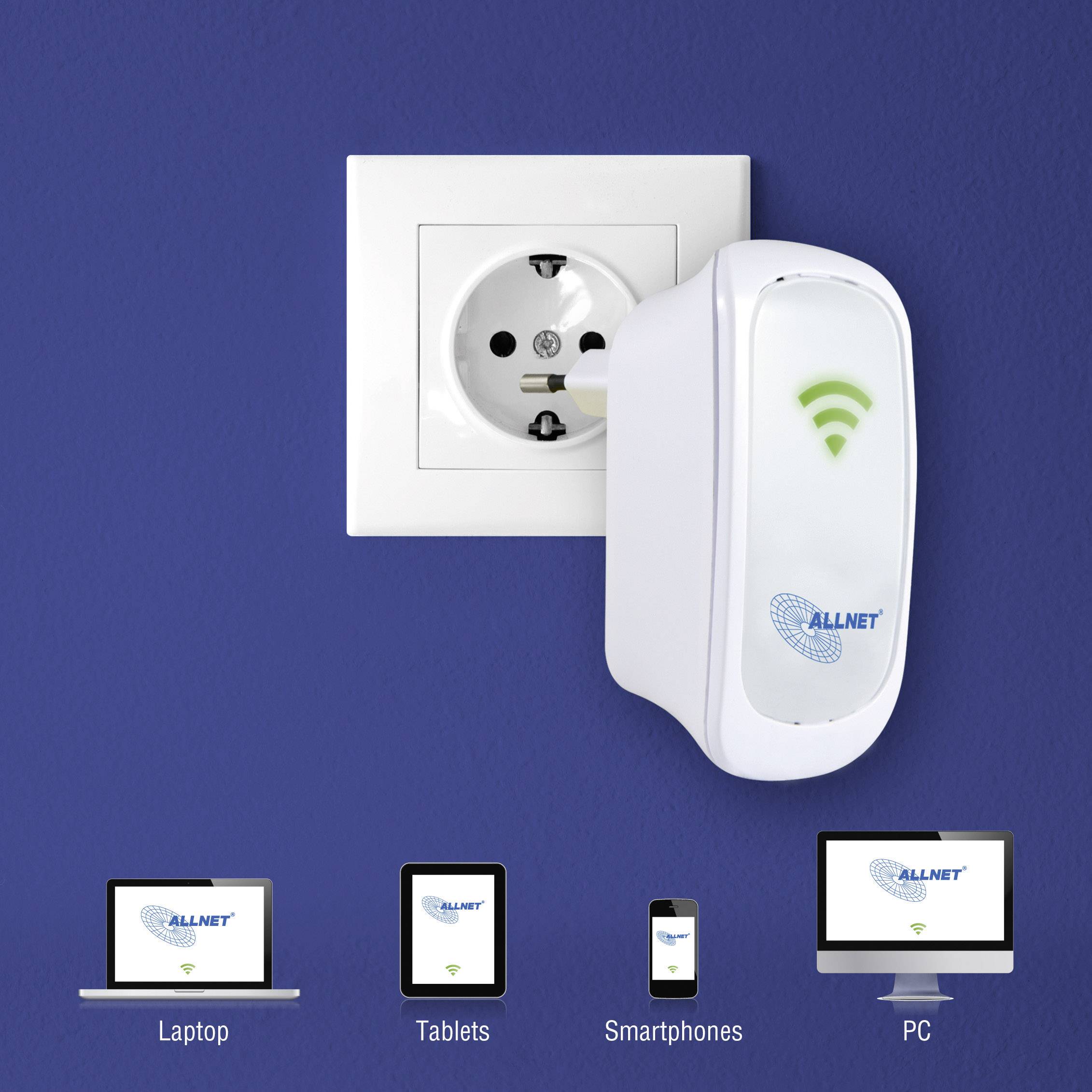 Répéteur Wi-Fi Allnet ALL0237R 300 MBit/s 2.4 GHz