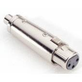 Adam Hall 7858 audio Adaptateur [1x XLR femelle - 1x Cinch-RCA femelle] argent