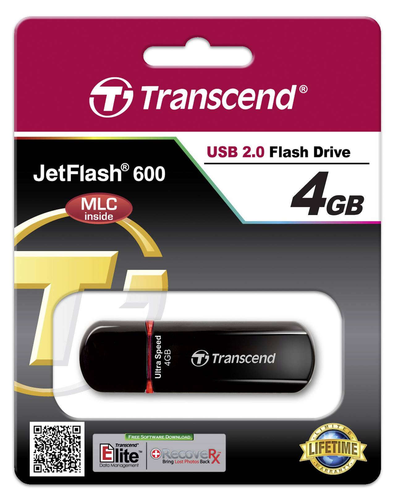 Clé USB Transcend JetFlash® 600 4 GB USB 2.0