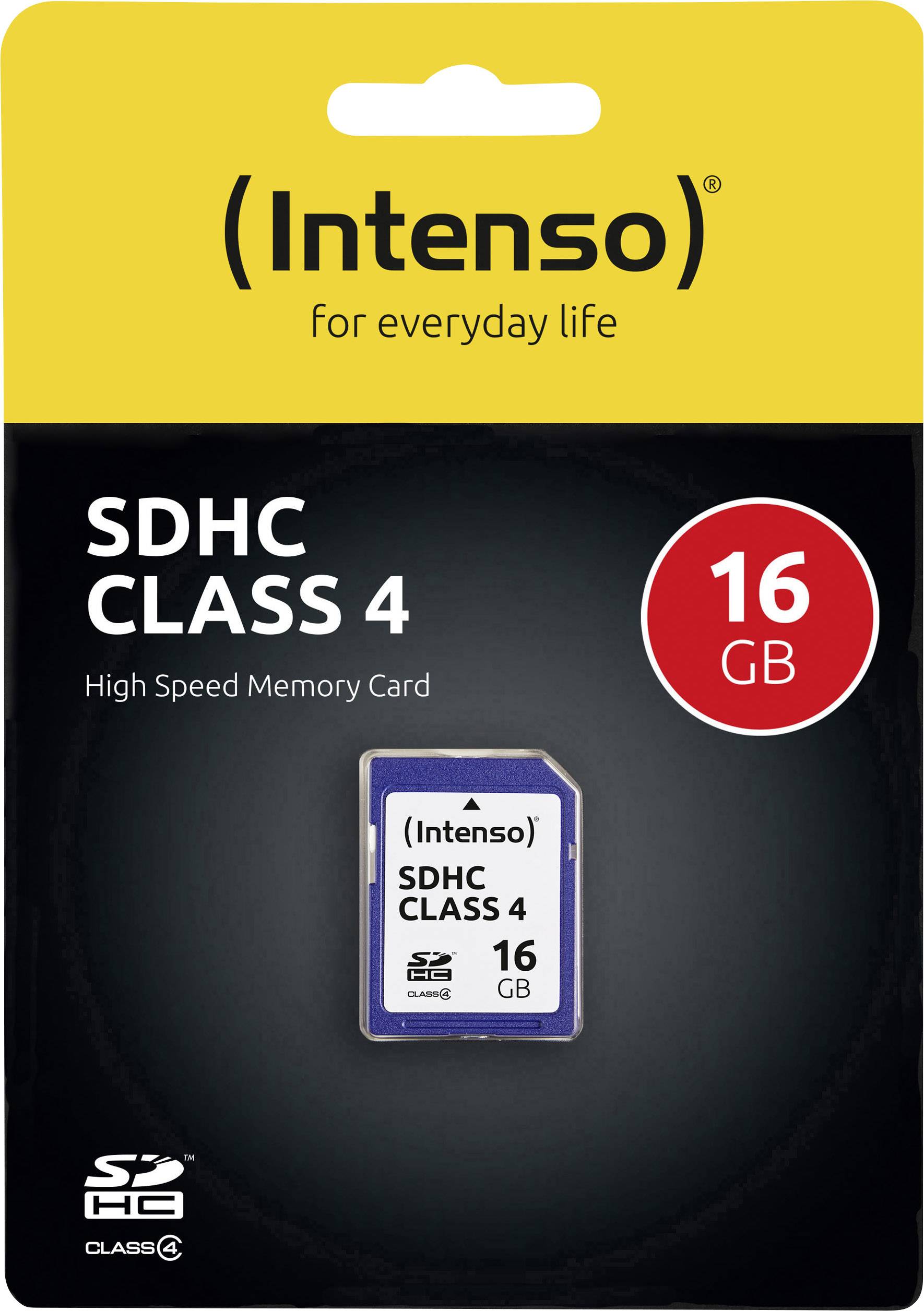 Carte SDHC INTENSO 16GB Class 4