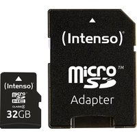 Carte microSDHC Intenso 32 GB Micro SDHC-Card 32 GB Class 4 avec adaptateur SD Carte microSDHC Intenso 32 GB Micro SDHC-Card 32 GB Class 4 avec adaptateur SD