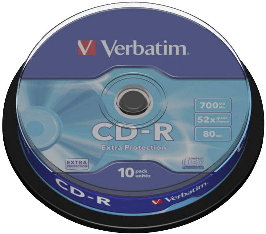 CD-R vierge 700 Mo Verbatim 43437 10 pc(s) tour