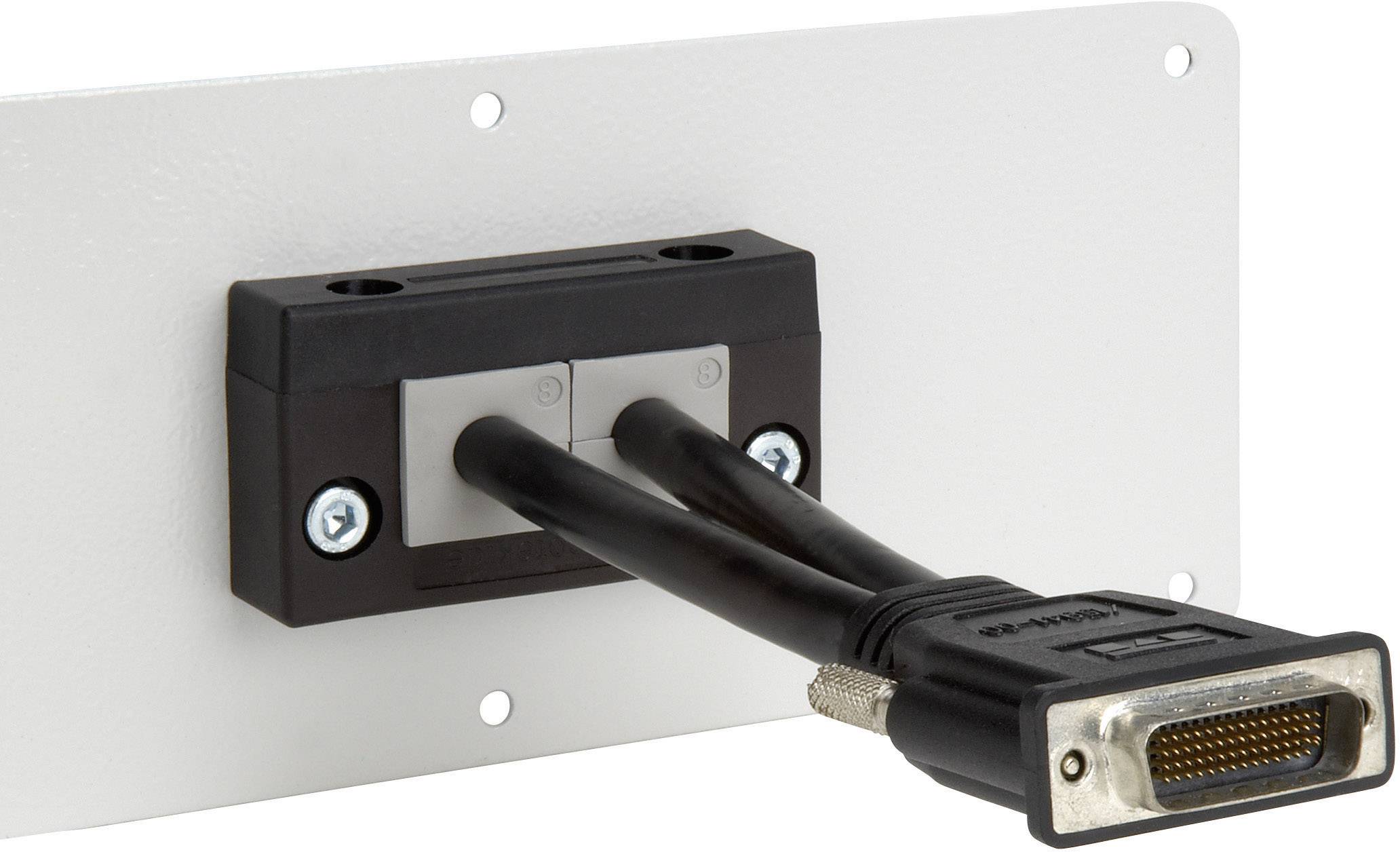 Barrette d'entrée de câble Icotek KEL-E2 42249 Ø max. des bornes 17 mm Polyamide noir 1 pc(s)