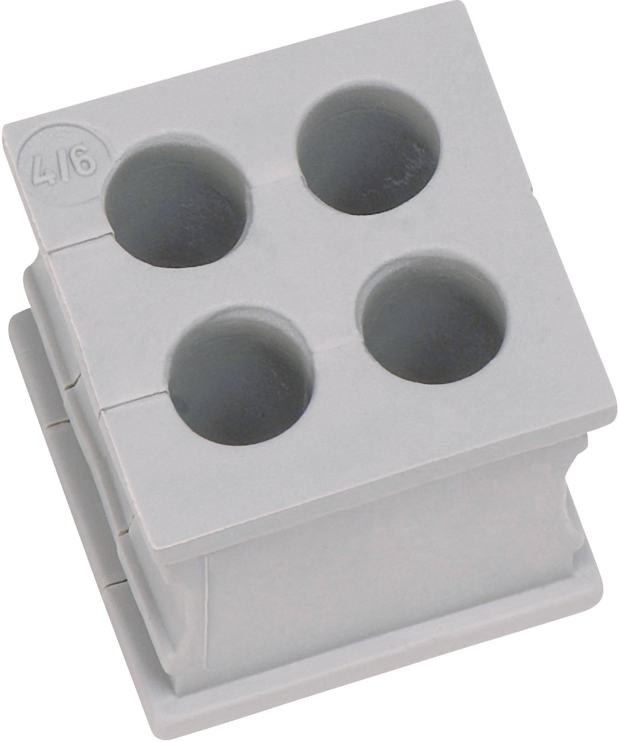 Passe-câbles Icotek KT 4/3 39914 fendu Ø max. des bornes 3 mm Elastomère gris