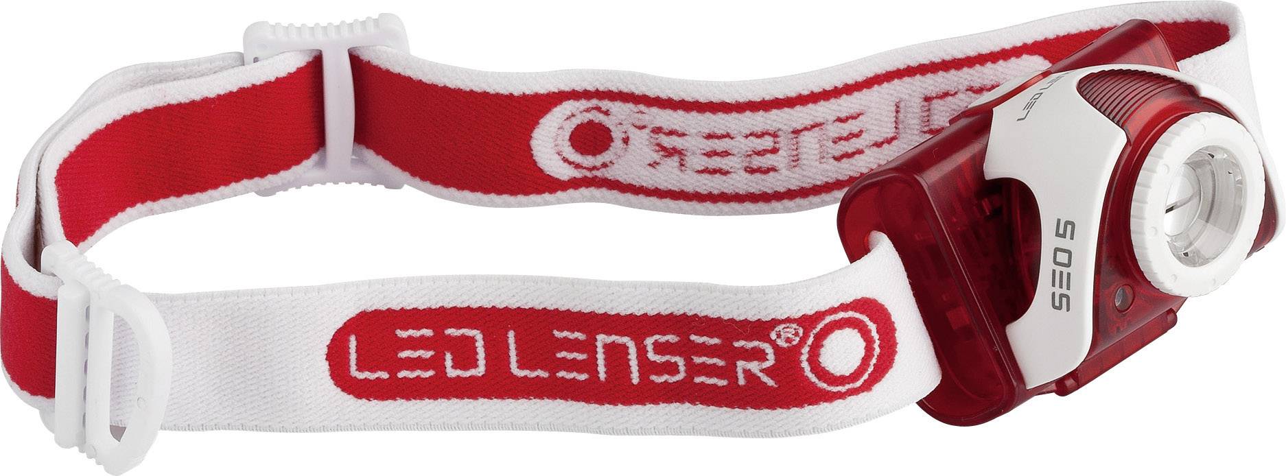 Lampe frontale LED Ledlenser SEO 5 à pile(s) 105 g 25 h rouge