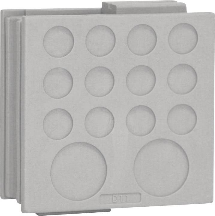 Passe-câbles Icotek DT 1 41500 Ø max. des bornes 12.2 mm Elastomère gris 1 pc(s)