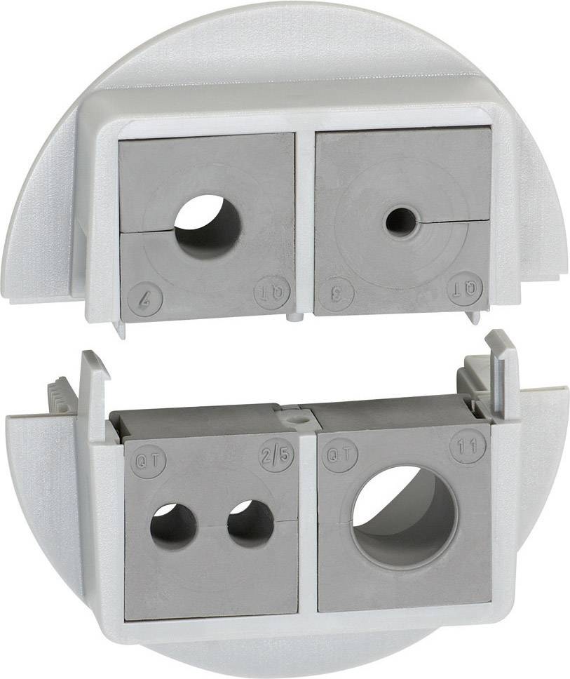 Passe-câbles Icotek QVT 50/4 45722 divisible Polycarbonate gris 1 pc(s)
