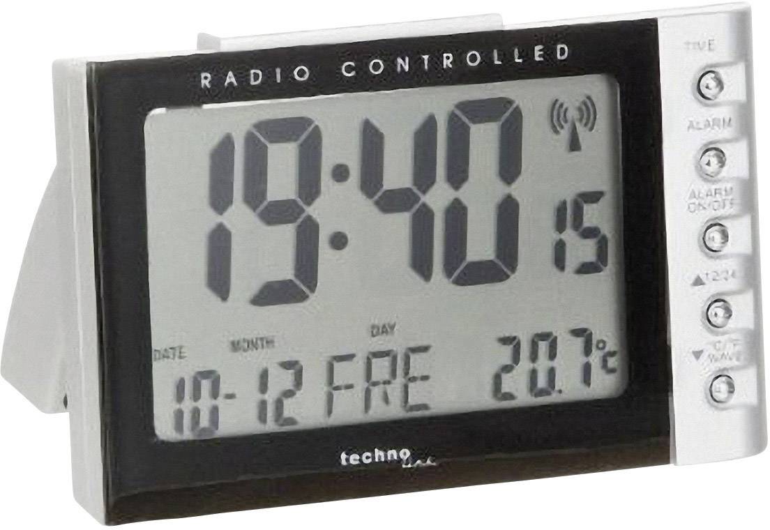 Réveil radiopiloté(e) Techno Line WT 188 argent, noir