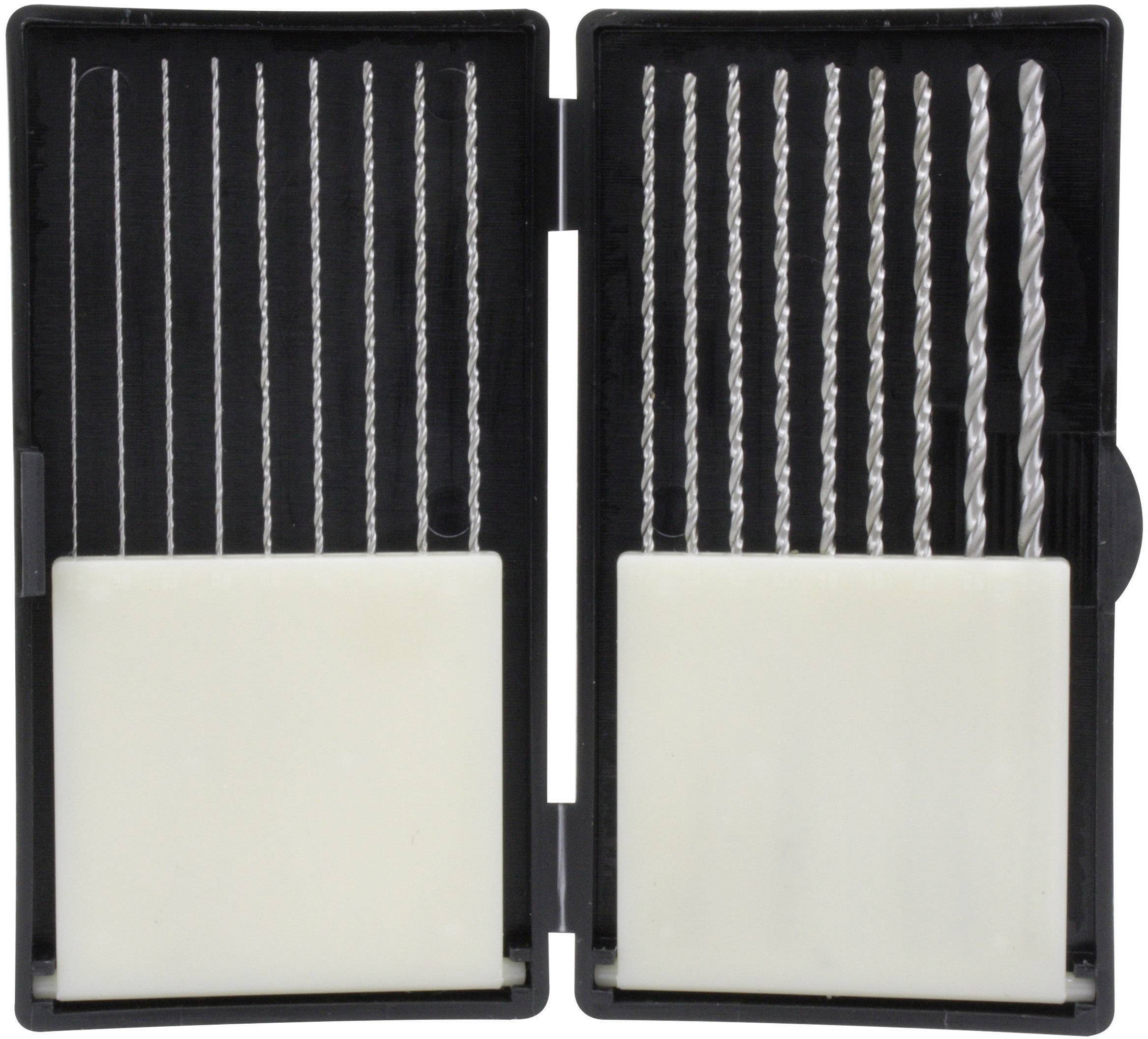 Donau Elektronik HSS275 HSS Jeu de forets pour le métal 18 pièces 0.5 mm, 0.6 mm, 0.7 mm, 0.8 mm, 0.9 mm, 1 mm, 1.1 mm, 1.2 mm