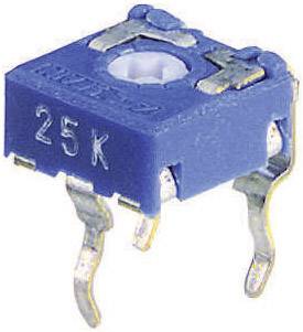Weltron CA6 V Trimmer miniature linéaire 0.1 W 250 Ω 215 ° 235 °