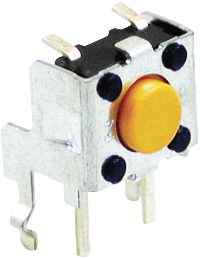 Omron B3F3152 Bouton poussoir à pression 24 V/DC 0.05 A 1 x Off/(On) à rappel (L x l x H) 6 x 6 x 6.15 mm