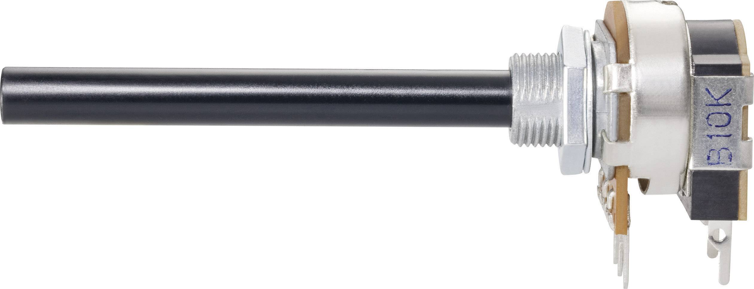 Weltron 002045040537 WCIP20CIPS-08-60F1-1M-20%-LIN Potentiomètre rotatif avec interrupteur mono 0.4 W 1 MΩ