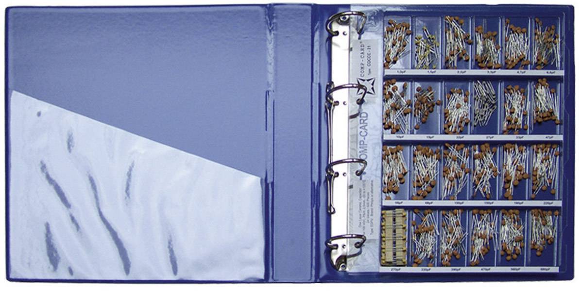 Un dossier bleu ouvert contenant plusieurs pages présentant différents motifs de lampes dans des pochettes transparentes.