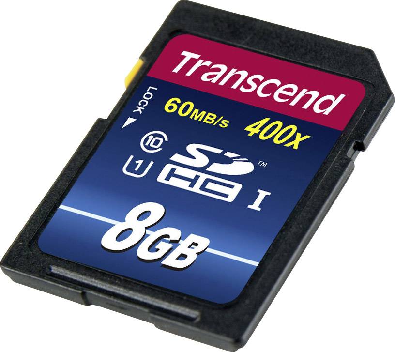 Carte SDHC Transcend Premium 400 8 GB Class 10, UHS-I