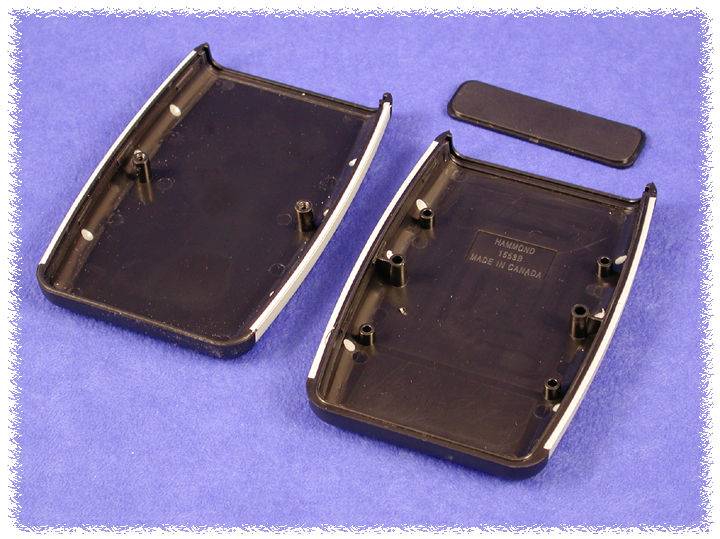 Plaque arrière Hammond Electronics 1553DPLBK-10 ABS noir