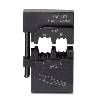 Phoenix Contact CRIMPFOX-M 25/DIE 1212081 Matrice de sertissage pour embouts de câble 16 à 25 mm² adapté pour marque (pinces)