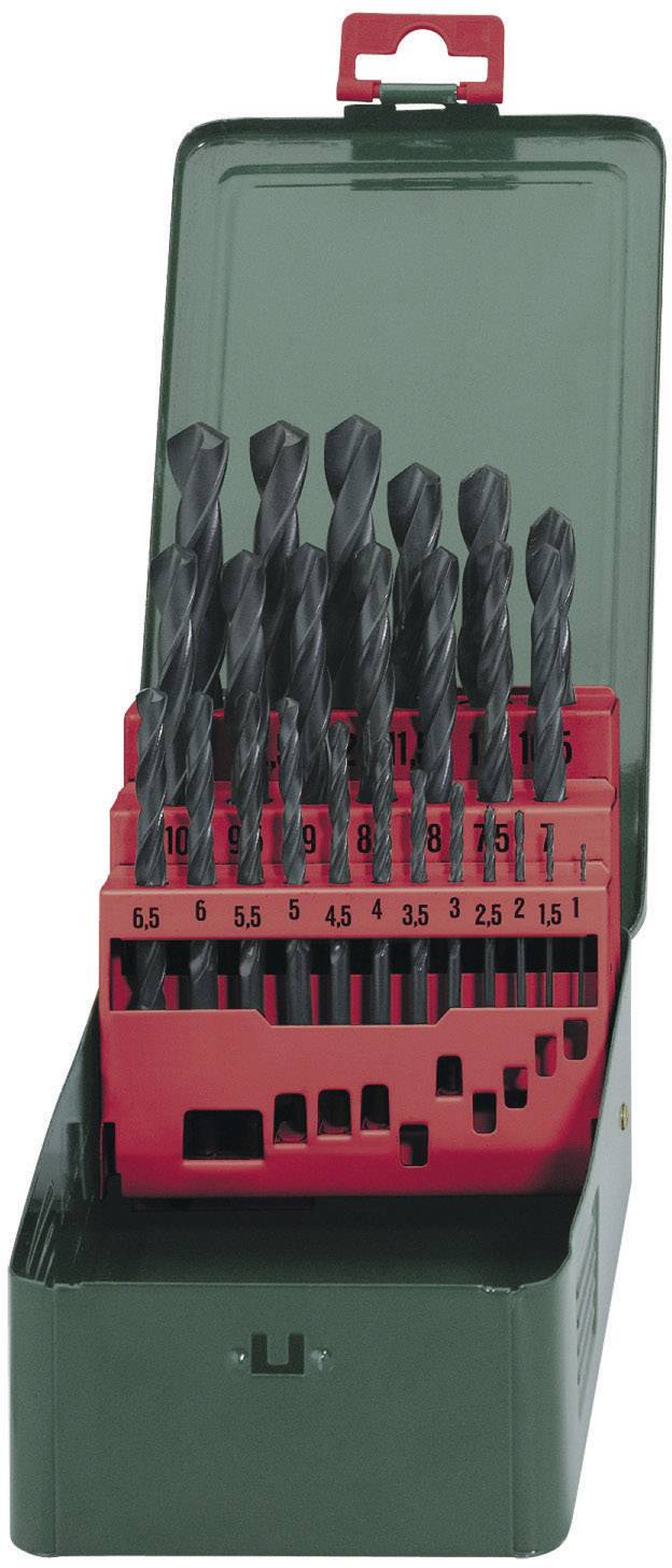 Metabo 627152000 HSS Jeu de forets pour le métal 25 pièces 1 mm, 1.5 mm, 2 mm, 2.5 mm, 3 mm, 3.5 mm, 4 mm, 4.5 mm, 5 mm, 5.5 mm